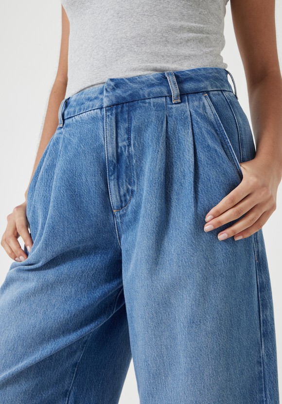 Lya Denim Pleated Culottes