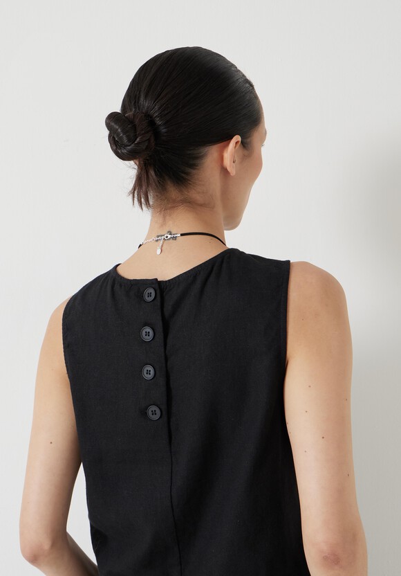 Vera Linen Blend Shell Top
