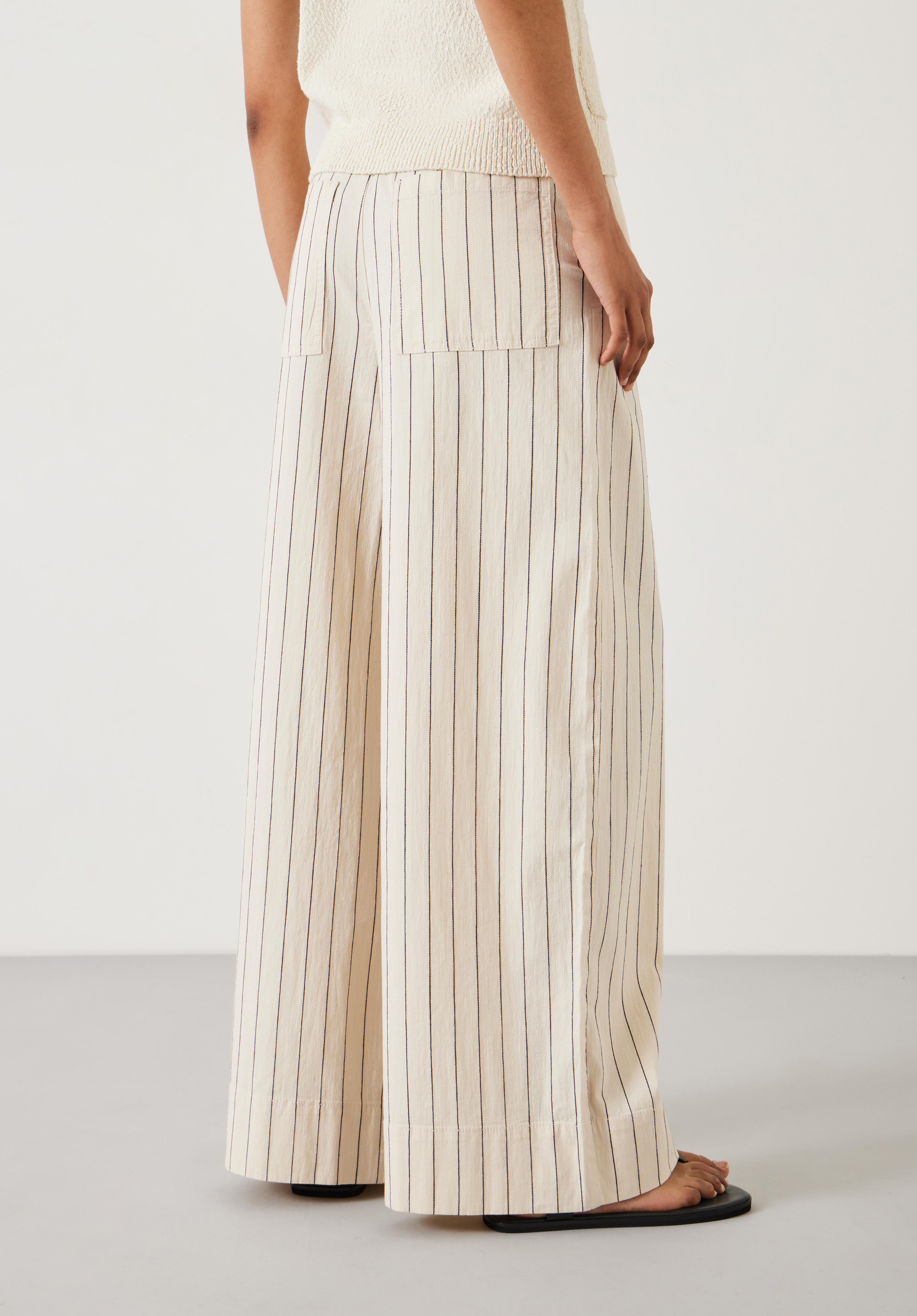 Striped cotton pants store