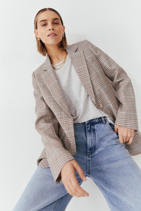 Meena Checked Blazer