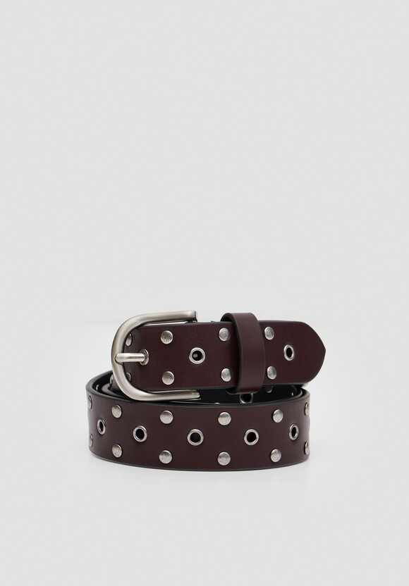 Eyelet Leather Belt