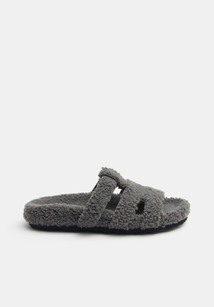 Kara Shearling Slides