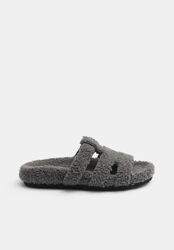 Kara Shearling Slides