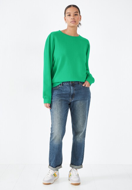 Minerva Pleat Sleeve Sweatshirt