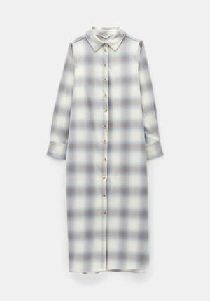 Aida Check Midi Dress