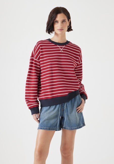 Stripe Heavyweight Sweatshirt
