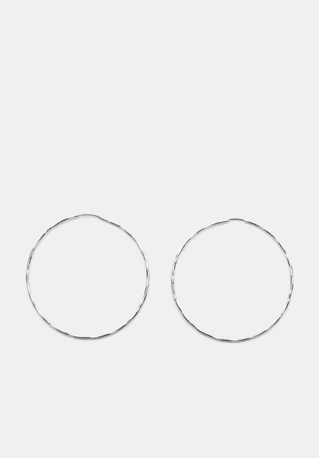 Anais Statement Hammered Hoops