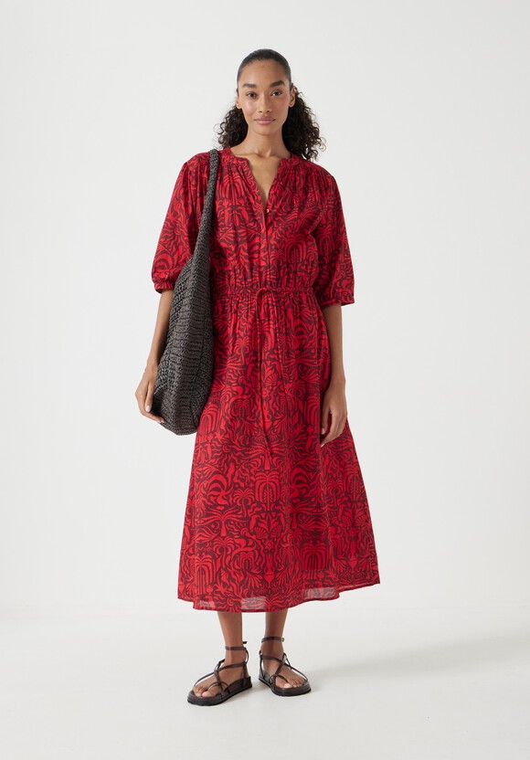 Lhea Printed Midi Dress