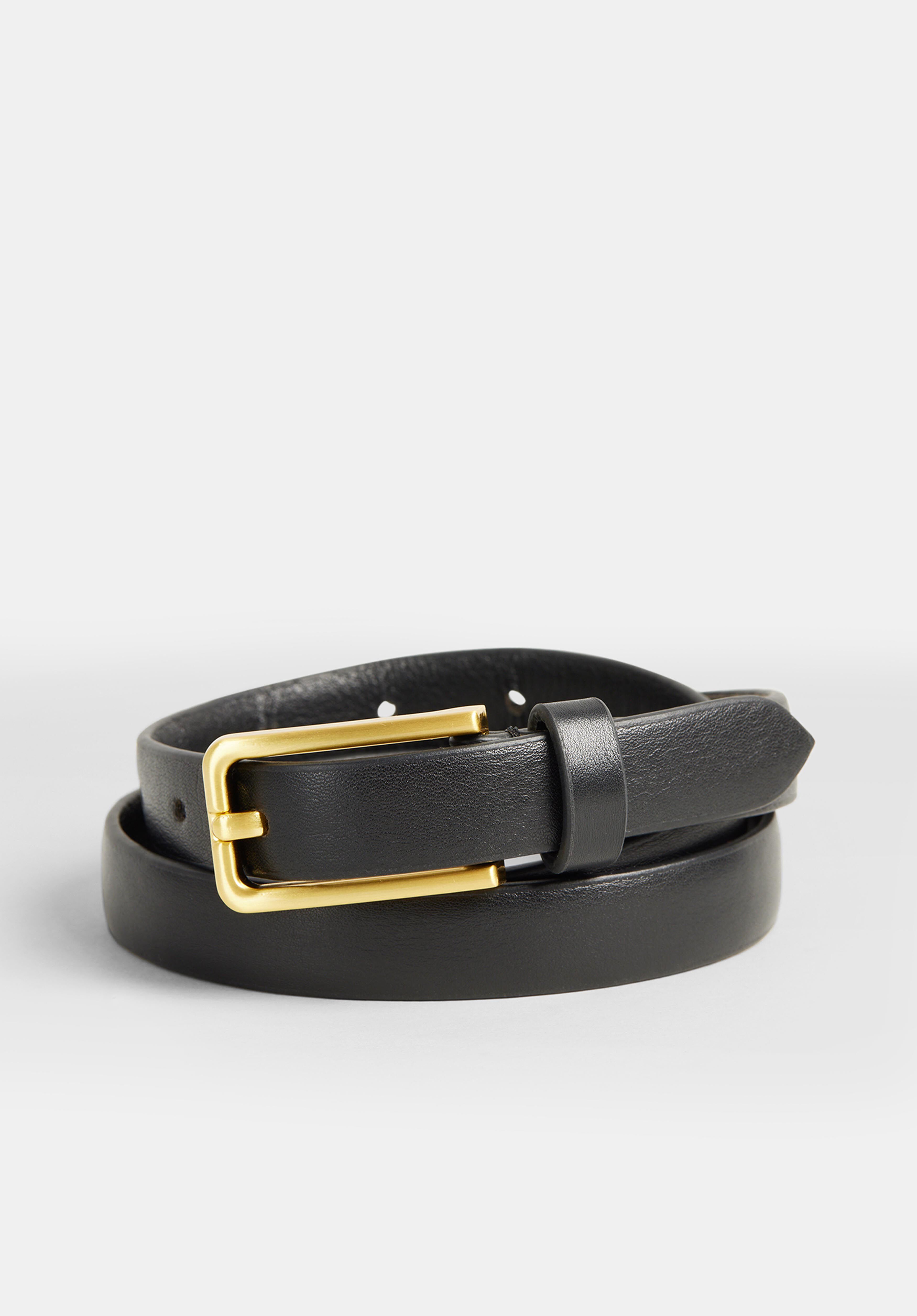 Black deals skinny belt