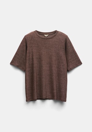 Michaela Sparkle Shoulder Pad Top