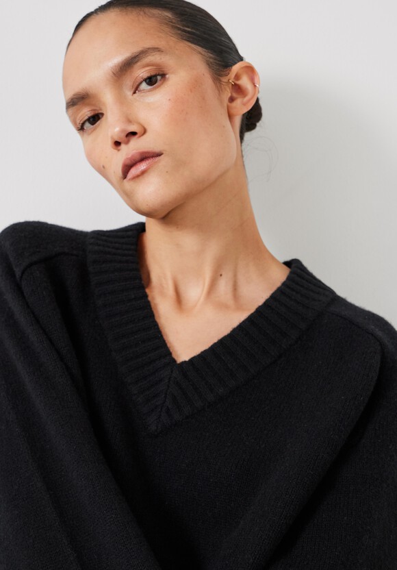 Erica Merino Wool V Neck Jumper