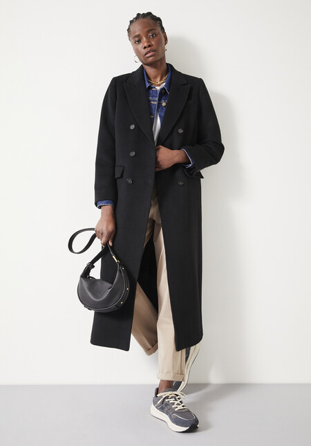 Miranda Double Breasted Wool Blend Coat