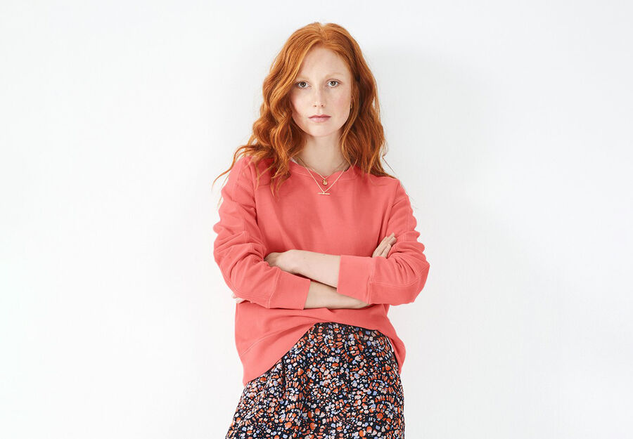 Daisy Ribbed Sweatshirt