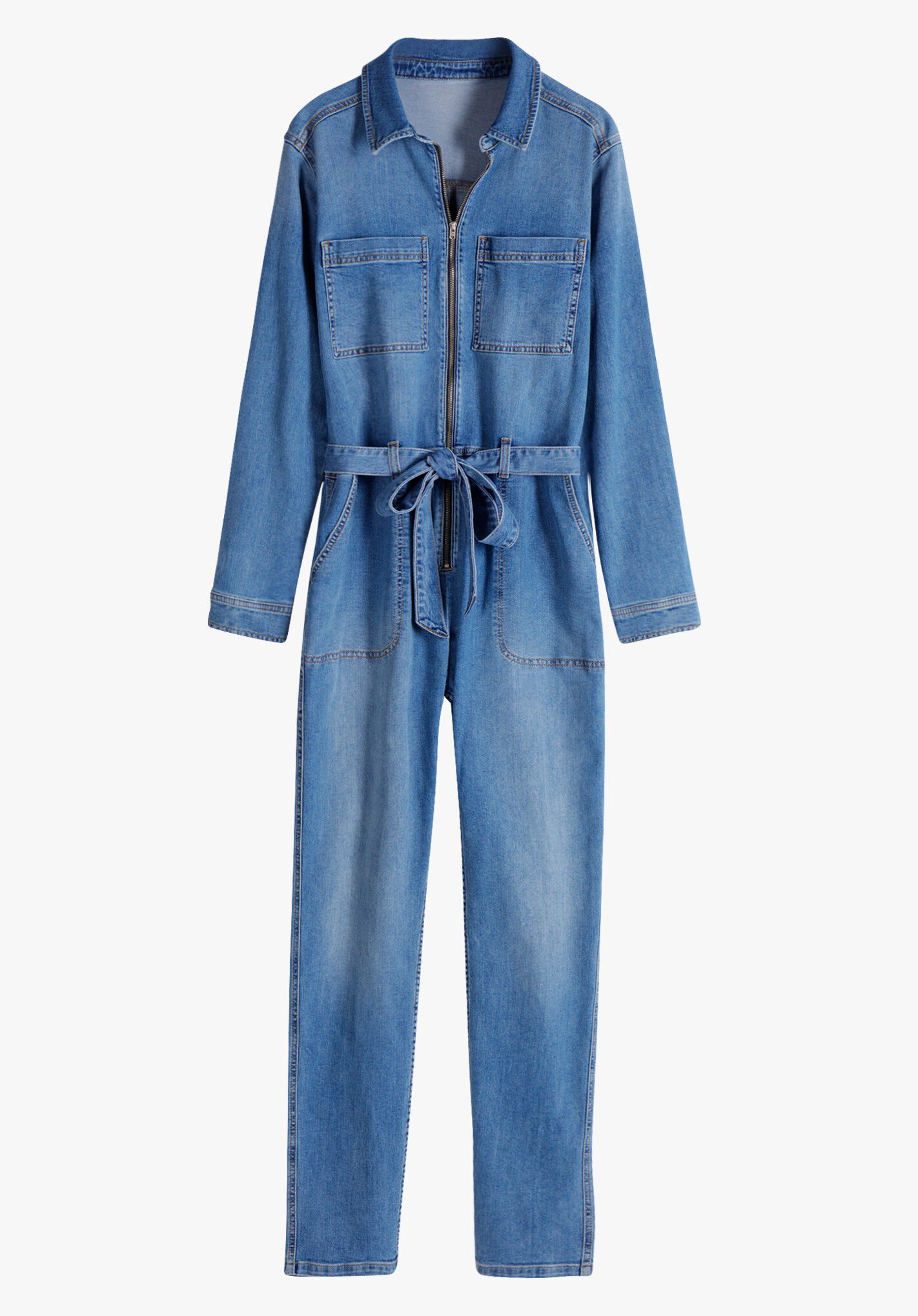 Hush denim boiler suit