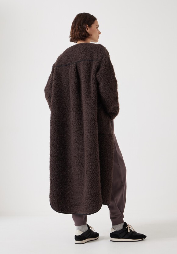 Longline Faux Fur Coat