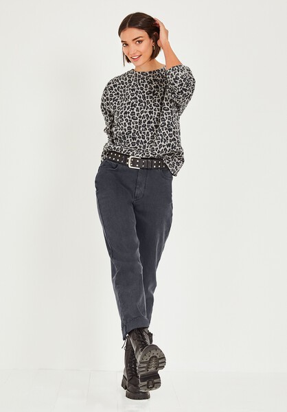 Oversized Leopard Sweatshirt