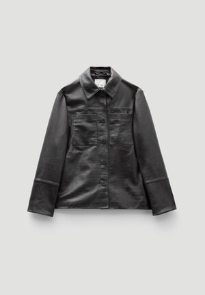 Kelly Croc Leather Jacket