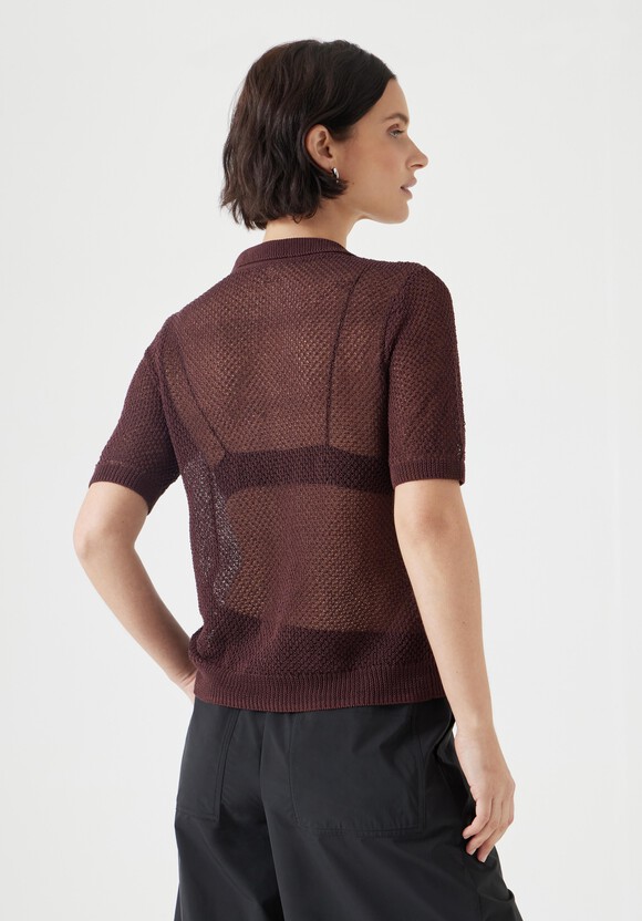 Soft Mesh Knitted Top
