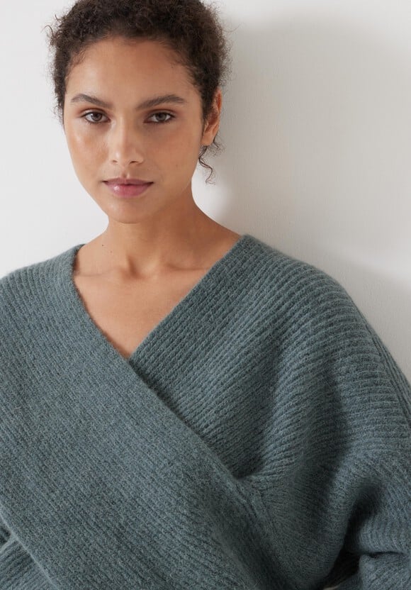 Betty Fluffy Cross Front Jumper