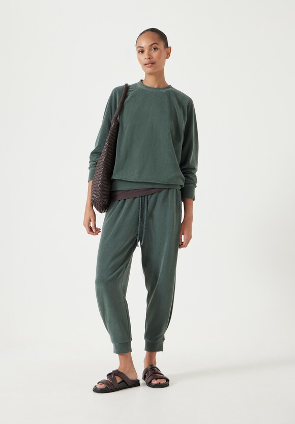 Towelling Raglan Sweatshirt
