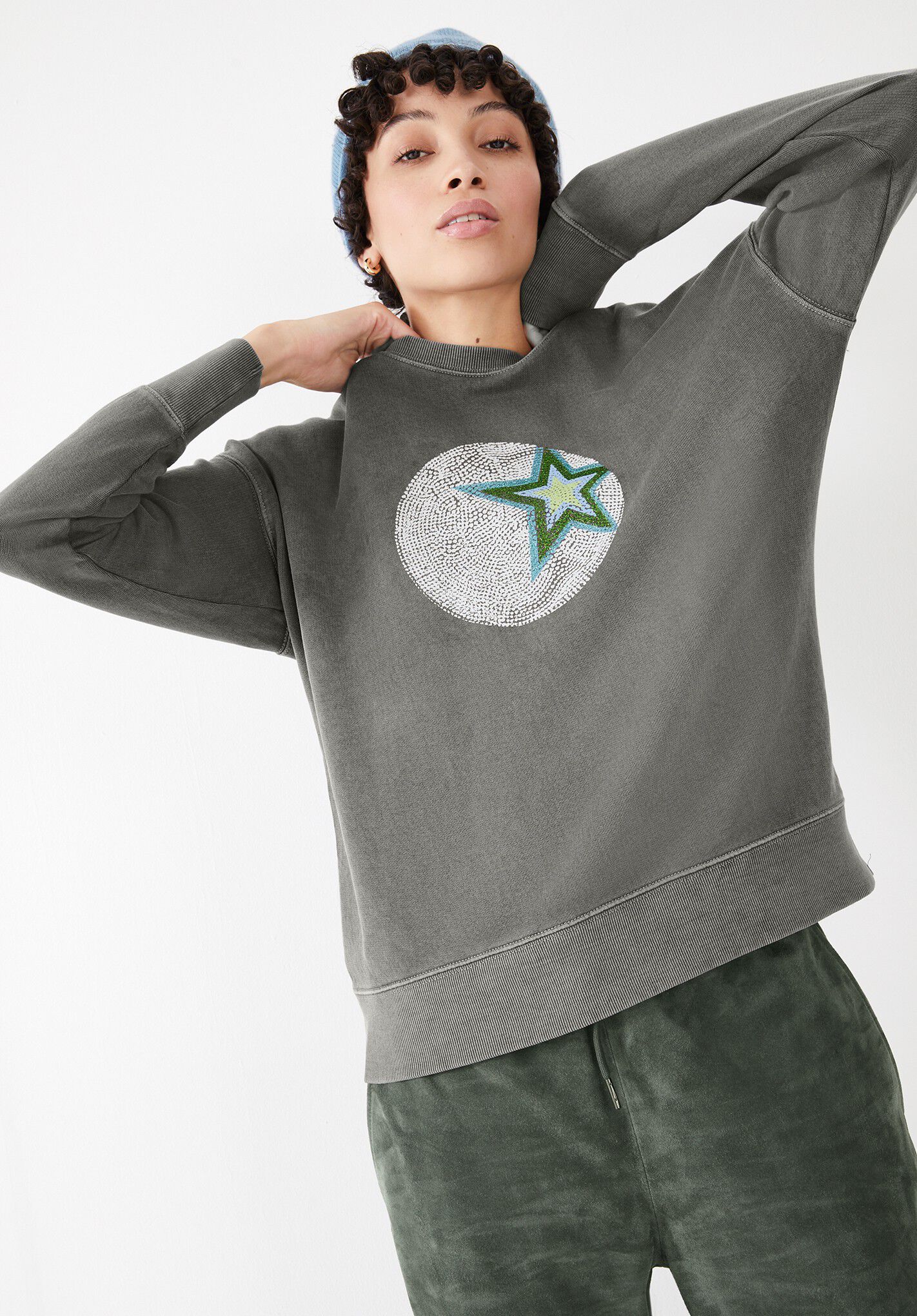 Hush glitter star sweatshirt clearance