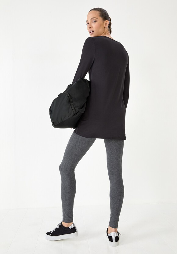 Longline Stretch-Cotton T-Shirt