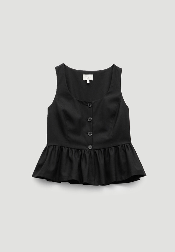 Peplum Wool Waistcoat Peplum Wool Waistcoat