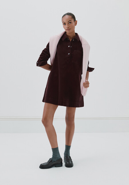 Cotton Cord Mini Dress