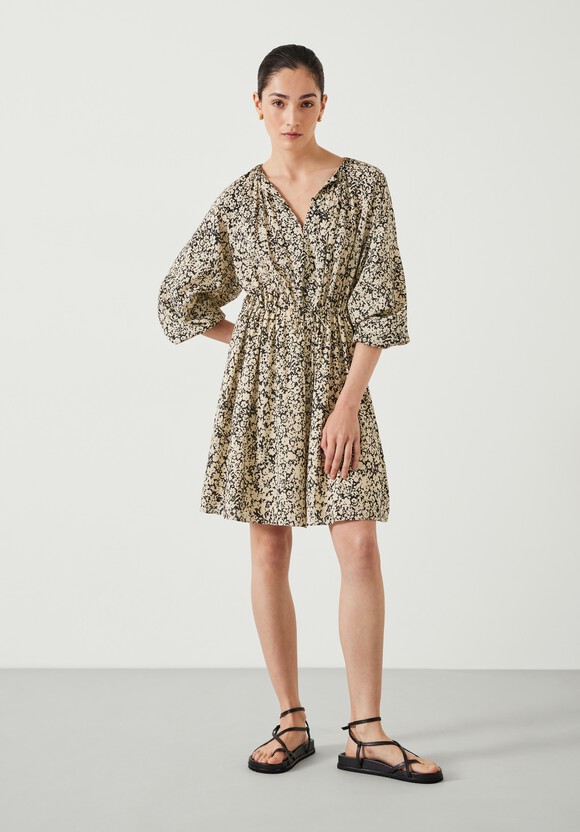 Sara Gathered Mini Dress