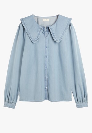 Big Collar Denim Shirt