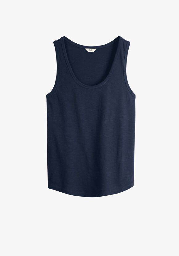 Cotton Slub Tank Top | Midnight | hush