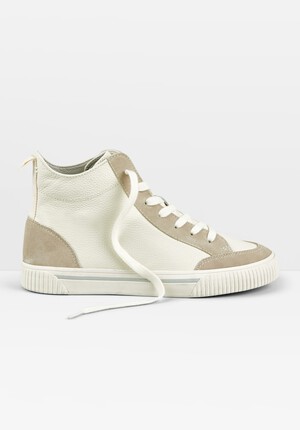 Auden Leather Hi Top Trainers