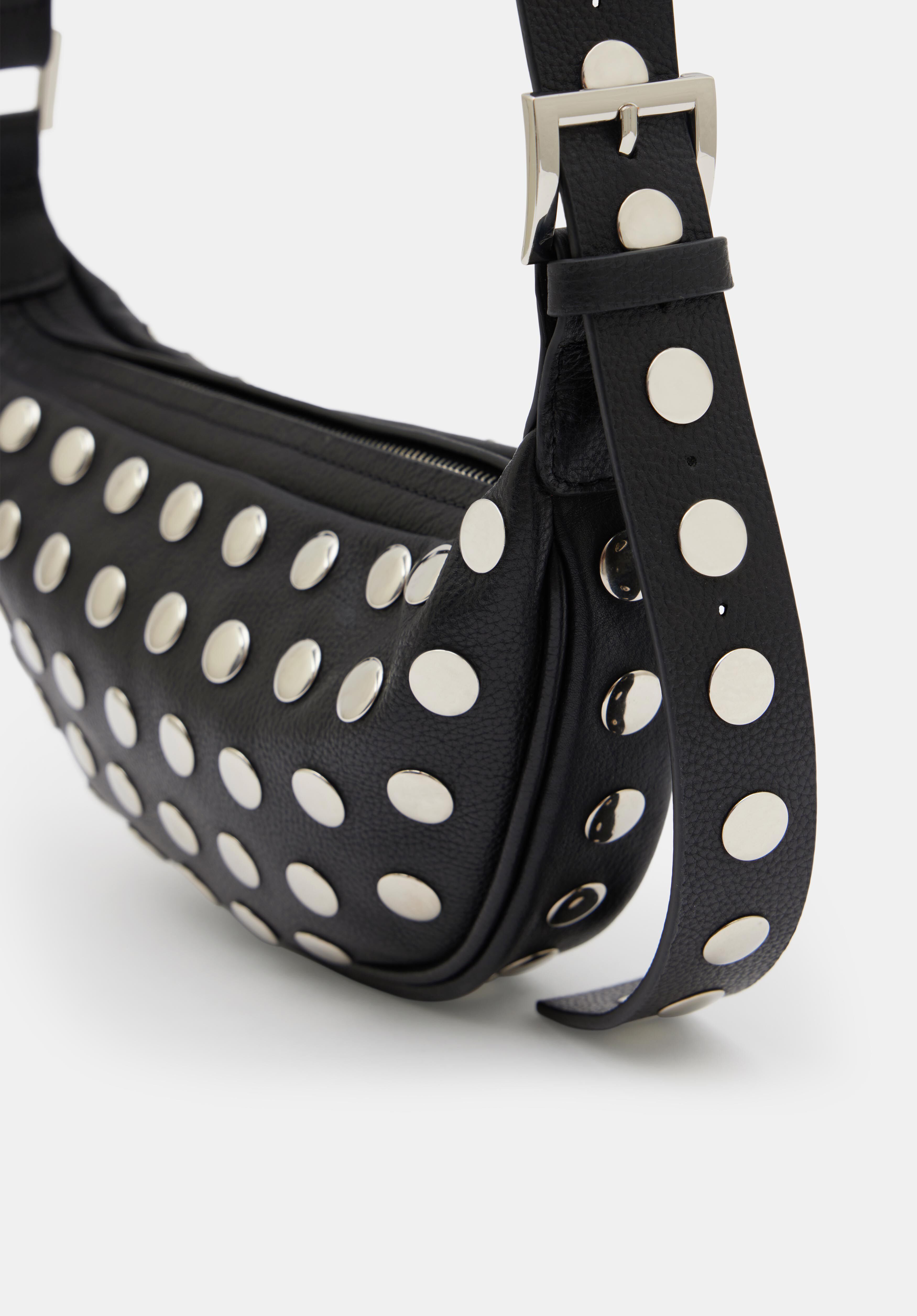 Black studded bag uk sale