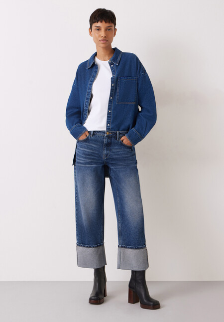 Carly Turn Up Cropped Jeans