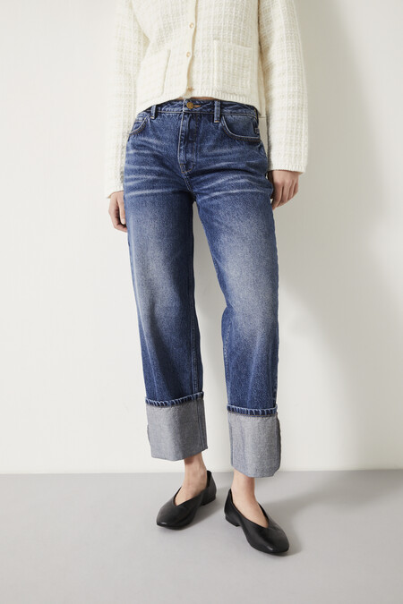 Carly Turn Up Cropped Jeans