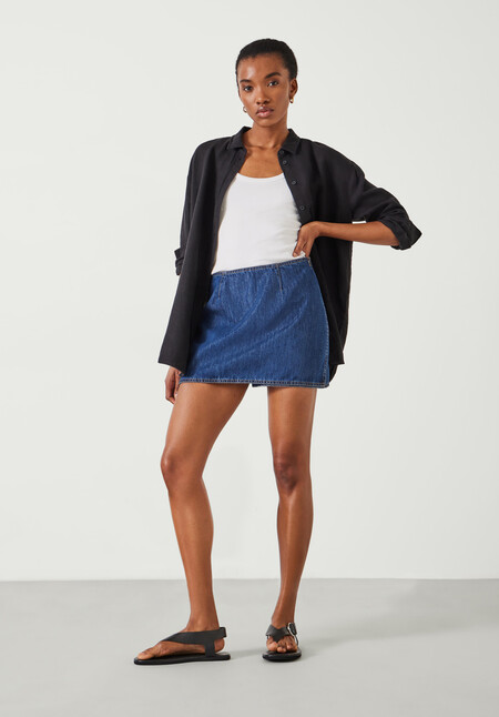 Madeline Denim Mini Skort