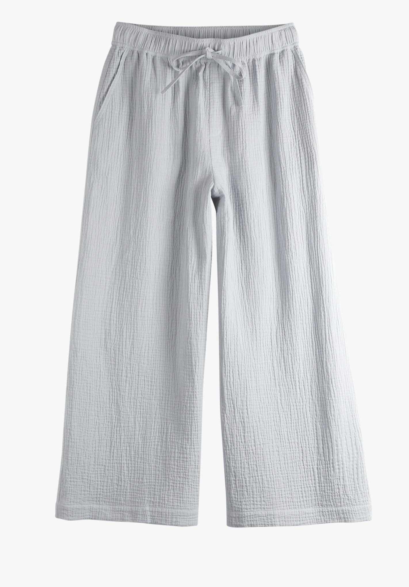 Crinkle cotton trousers Clearance