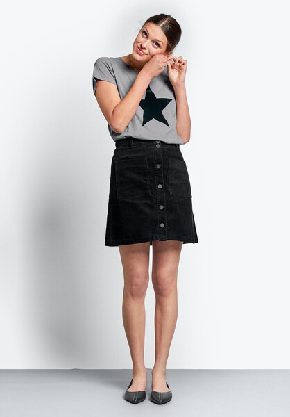 Corduroy A Line Skirt
