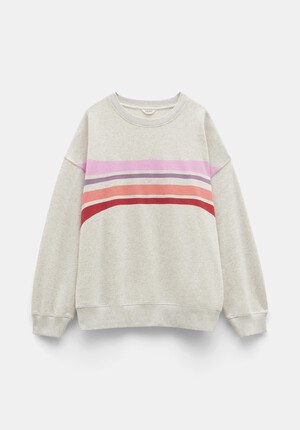 Eden Stripe Oversized Sweatshirt