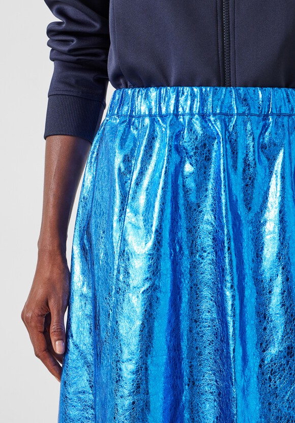 Crackled Patent Skirt