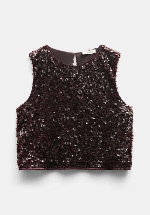 Zarina Sequin Top