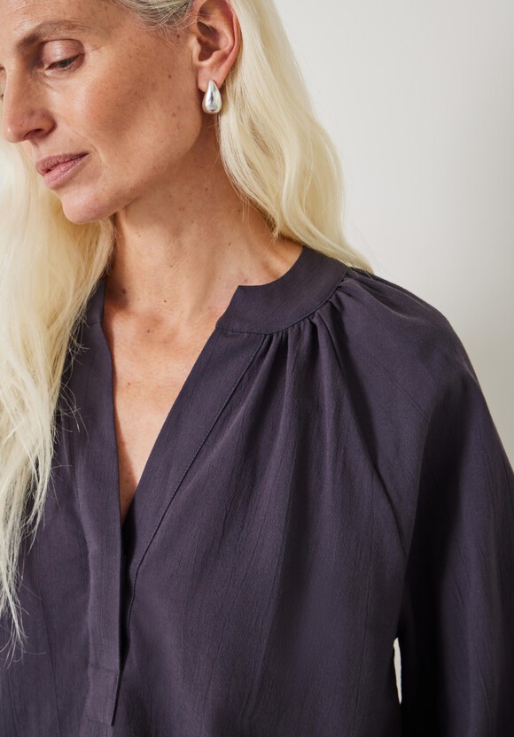 Rhea Cotton Relaxed Gather Detail Top