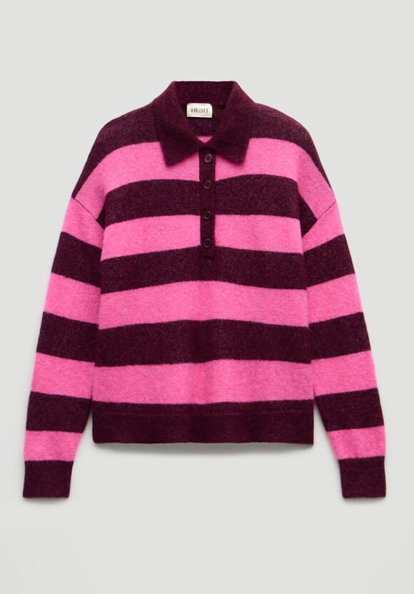 Drew Wool Blend Relaxed Rugby Jumper