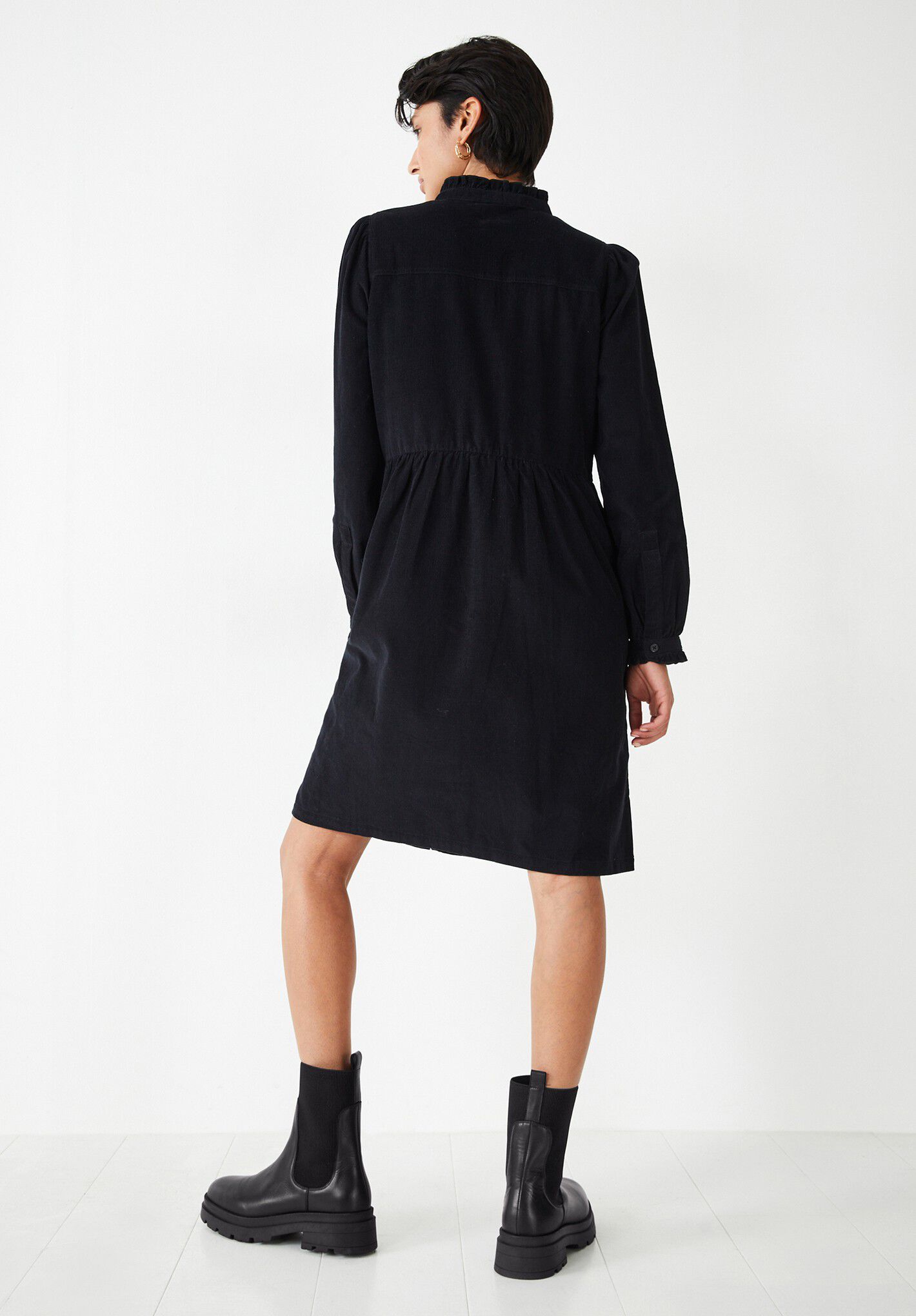 Black store corduroy dress