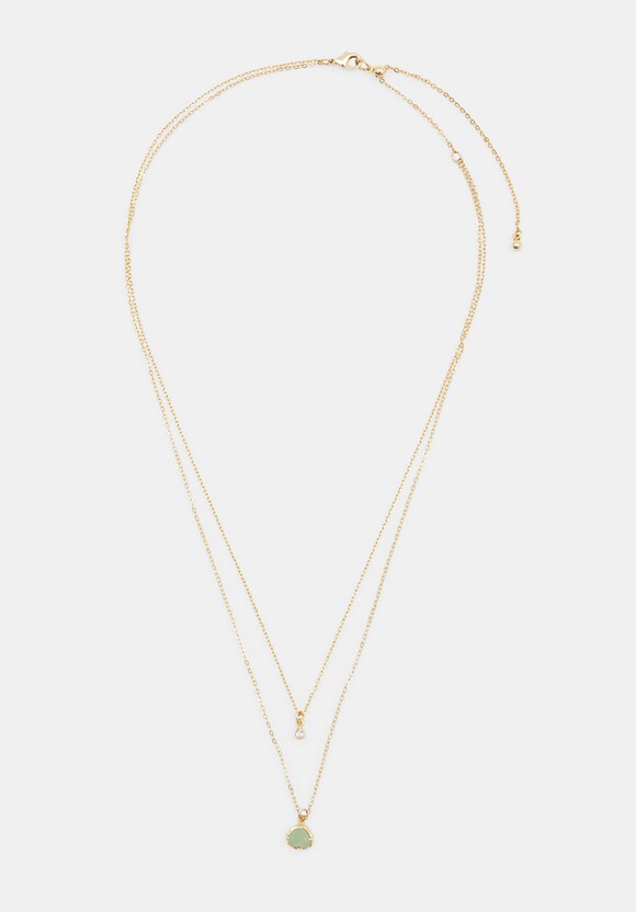 Amelie Semi Precious Teardrop Necklace