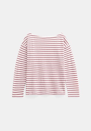 Slash Neck Stripe Top
