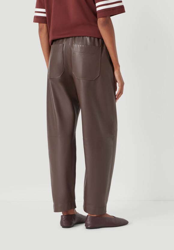 Leather Jack Barrel Trousers