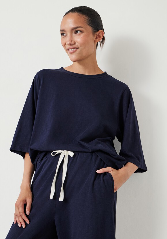 Midy Cotton Slub Contrast Cord Pyjamas