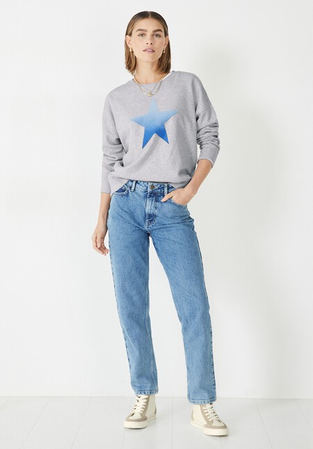 Ombre Star Relaxed Sweatshirt