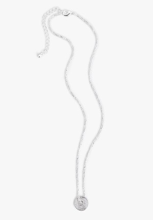 Makri Coin Hoop Necklace